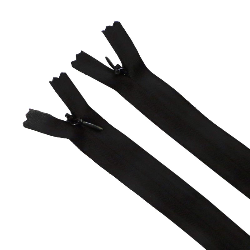 Seeking ROAM Invisible Zippers, Nylon Coil, #3, 2 Pieces (Black, 6" inch) - Image 1